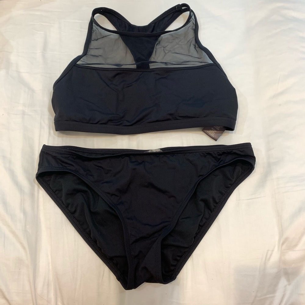 Vince Camuto Mesh Black Bikini